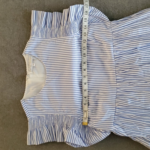 🆕️ English Factory Blue & White Striped Mini Dress SIZE: XS - Picture 12 of 16